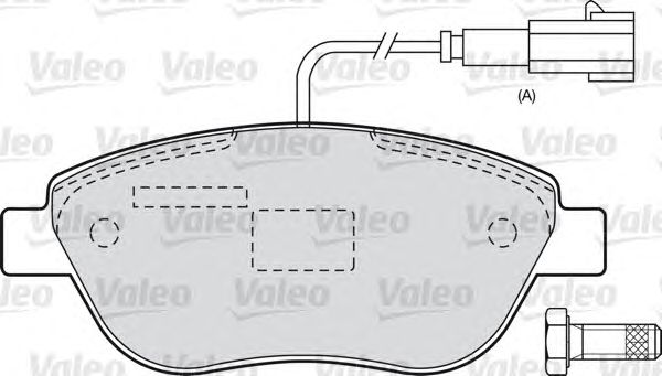 Тормозные колодки VALEO 598698