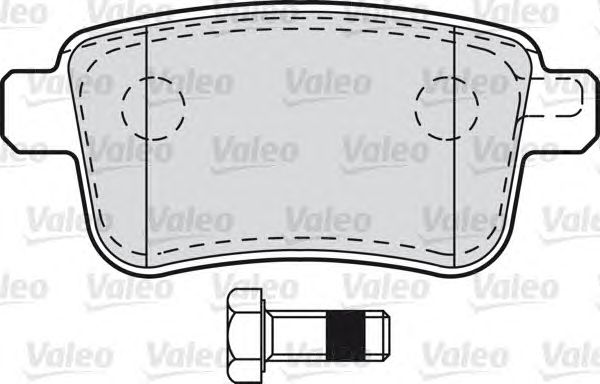 Тормозные колодки VALEO 601011