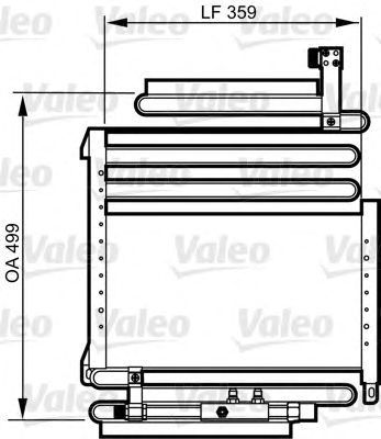 Радиатор кондиционера VALEO 814288