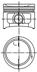 Поршень KOLBENSCHMIDT 99679610