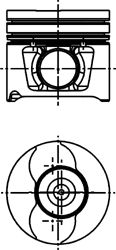 Поршень KOLBENSCHMIDT 40218620