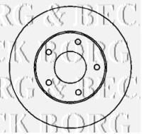 Тормозной диск BORG & BECK BBD4327