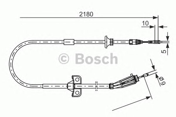 Трос ручника BOSCH 1 987 477 248
