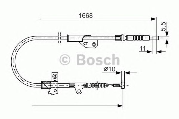 Трос ручника BOSCH 1 987 477 755