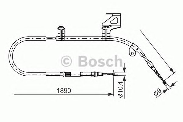 Трос ручника BOSCH 1 987 477 804