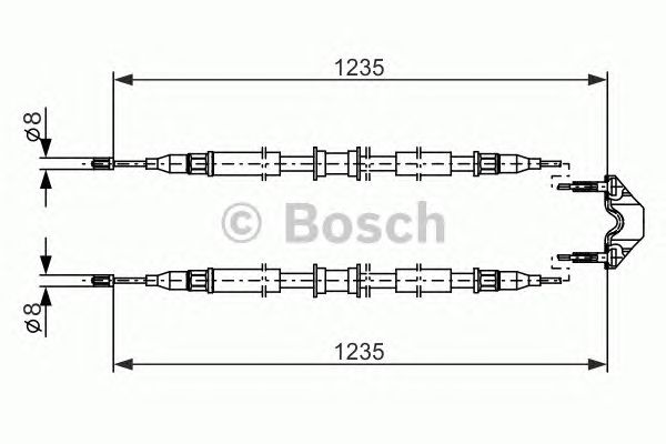 Трос ручника BOSCH 1 987 477 869