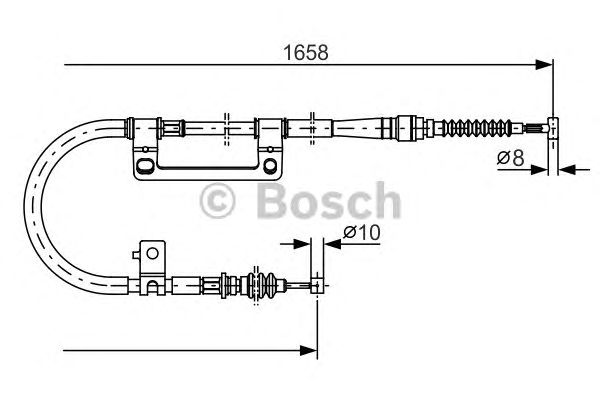 Трос ручника BOSCH 1 987 482 100
