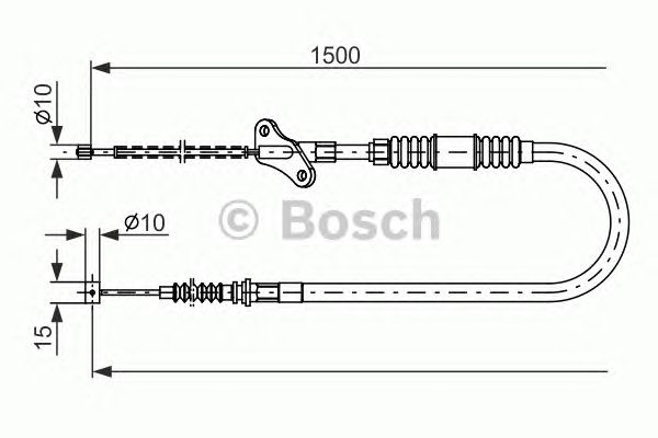 Трос ручника BOSCH 1 987 482 171