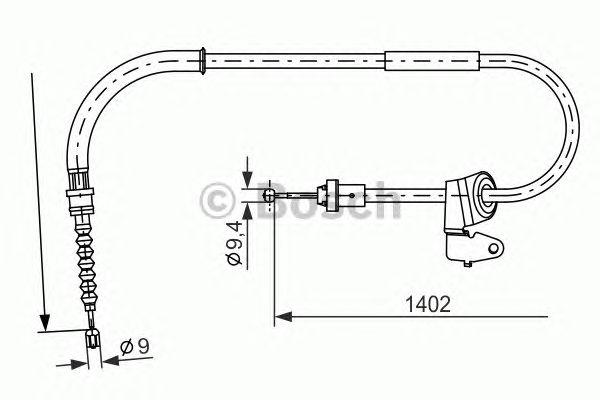 Трос ручника BOSCH 1 987 482 226