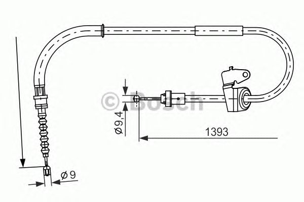 Трос ручника BOSCH 1 987 482 227