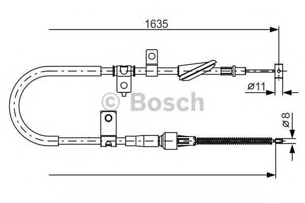 Трос ручника BOSCH 1 987 482 258