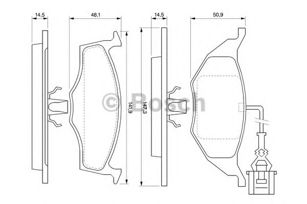 Тормозные колодки BOSCH 0 986 424 632