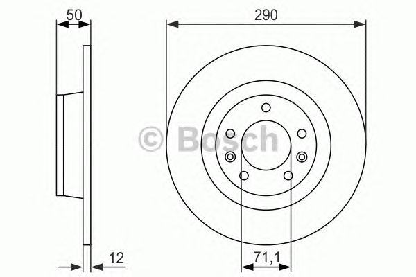 Тормозной диск BOSCH 0 986 479 311