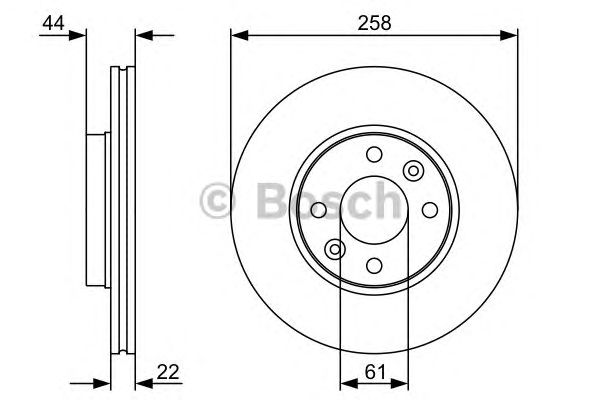 Тормозной диск BOSCH 0 986 479 556
