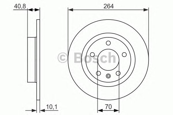 Тормозной диск BOSCH 0 986 479 715