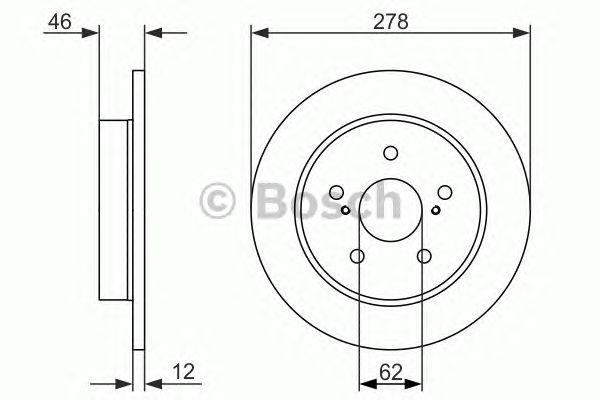 Гальмівний диск BOSCH 0 986 479 752