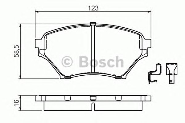 Тормозные колодки BOSCH 0 986 494 225