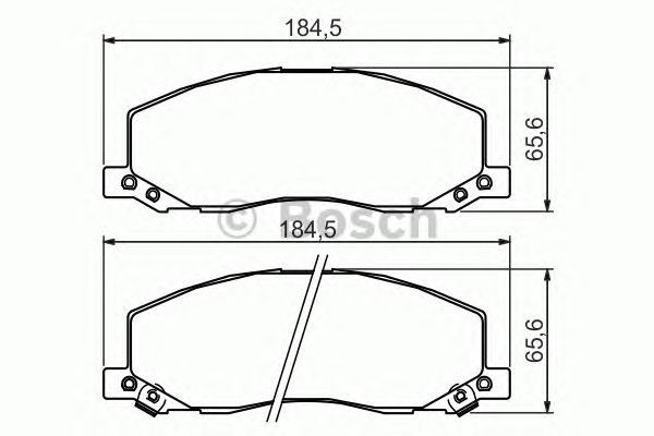 Гальмівні колодки BOSCH 0 986 494 298