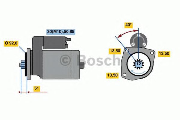 Стартер BOSCH 0 001 241 021