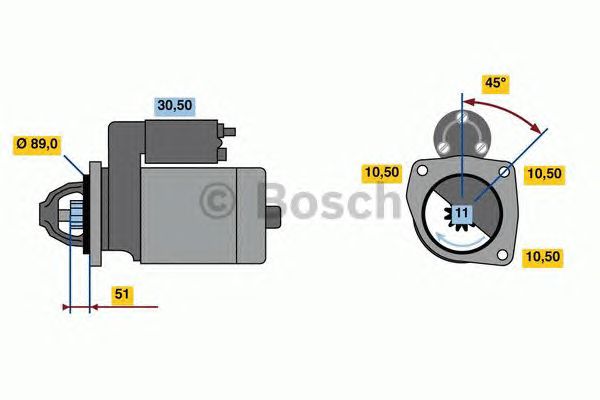 Стартер BOSCH 0 001 260 026