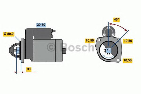 Стартер BOSCH 0 001 262 022