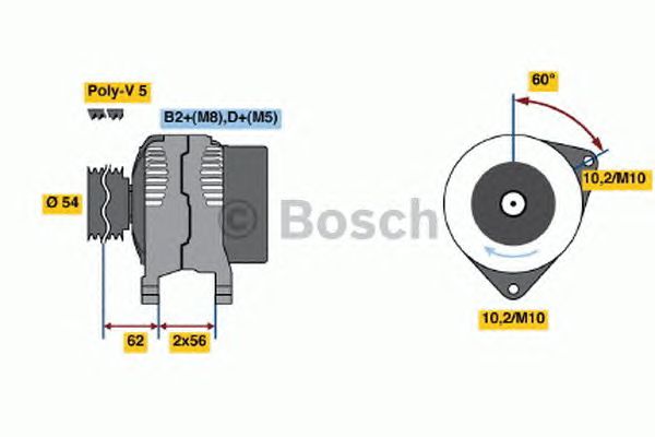 Генератор BOSCH 0 124 425 028