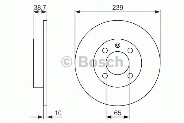 Тормозной диск BOSCH 0 986 479 824