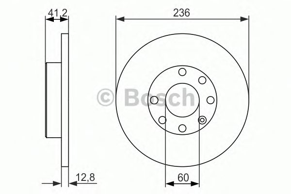 Тормозной диск BOSCH 0 986 479 830