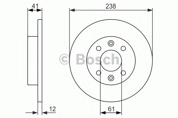 Тормозной диск BOSCH 0 986 479 831
