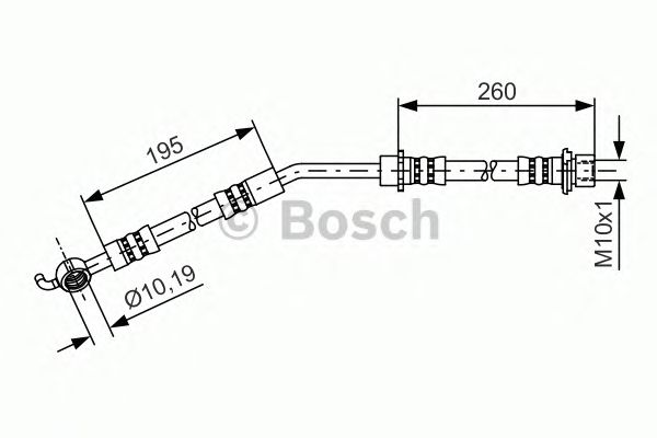 Тормозной шланг BOSCH 1 987 481 408