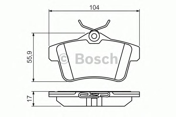 Тормозные колодки BOSCH 0 986 494 437