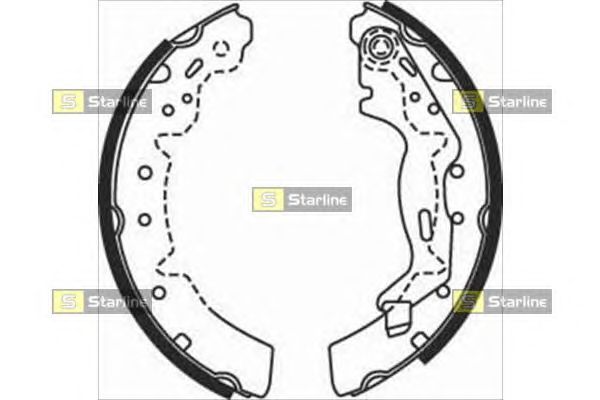 Тормозные колодки STARLINE BC 07670