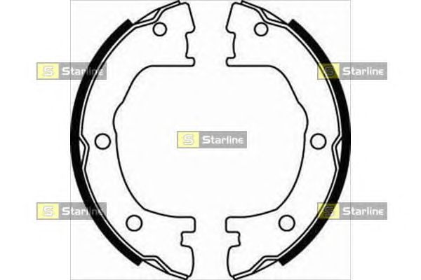 Тормозные колодки ручника STARLINE BC 07800