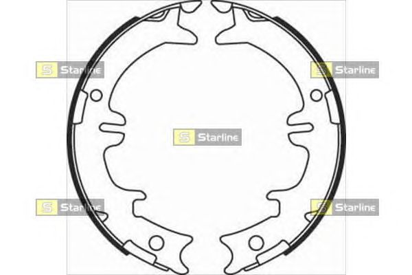 Тормозные колодки ручника STARLINE BC 08340