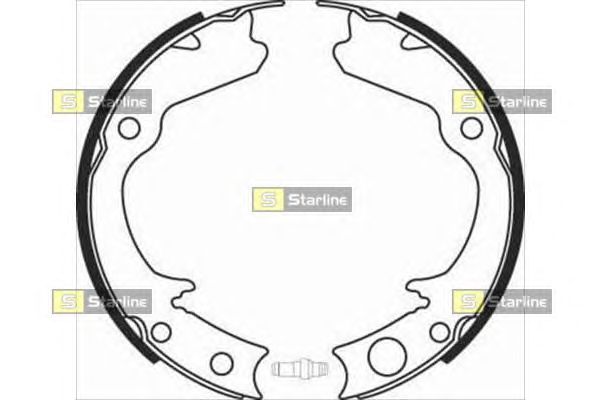 Тормозные колодки ручника STARLINE BC 08360