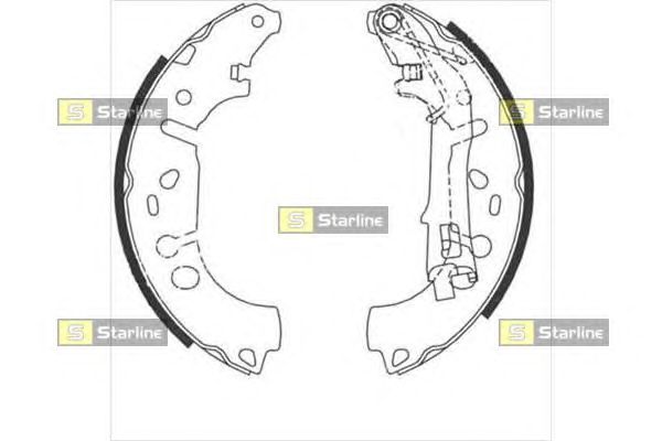 Тормозные колодки STARLINE BC 09100