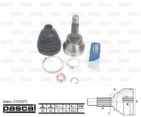 Комплект ШРУСов PASCAL G15055PC