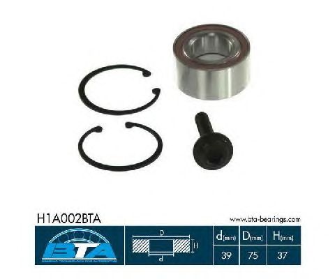 Підшипник маточини BTA H1A002BTA