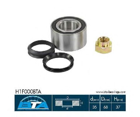 Підшипник маточини BTA H1F000BTA