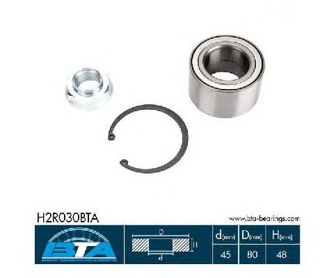 Ступичный подшипник BTA H2R030BTA