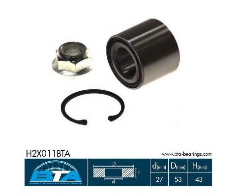 Ступичный подшипник BTA H2X011BTA
