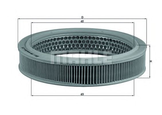 Воздушный фильтр KNECHT LX 298