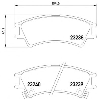 Тормозные колодки TEXTAR 2323802