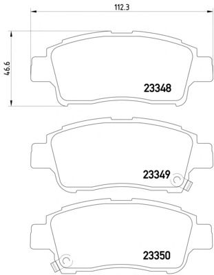Тормозные колодки TEXTAR 2334803