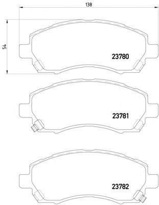 Тормозные колодки TEXTAR 2378001