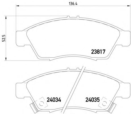 Тормозные колодки TEXTAR 2381701
