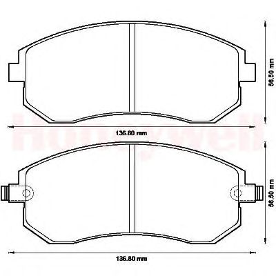 Тормозные колодки JURID 572550J