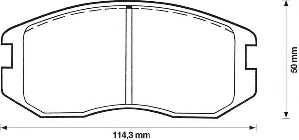 Тормозные колодки JURID 572375J