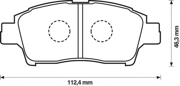 Тормозные колодки JURID 572404J