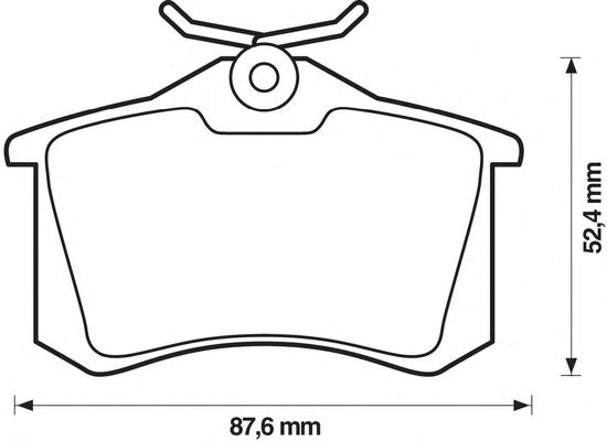Тормозные колодки JURID 573032JC